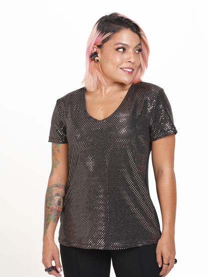 Camiseta Vira Oro Rosa