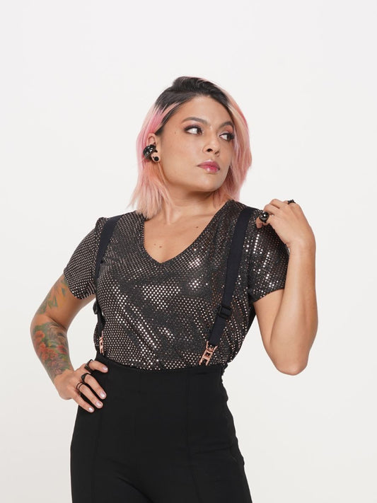 Camiseta Vira Oro Rosa