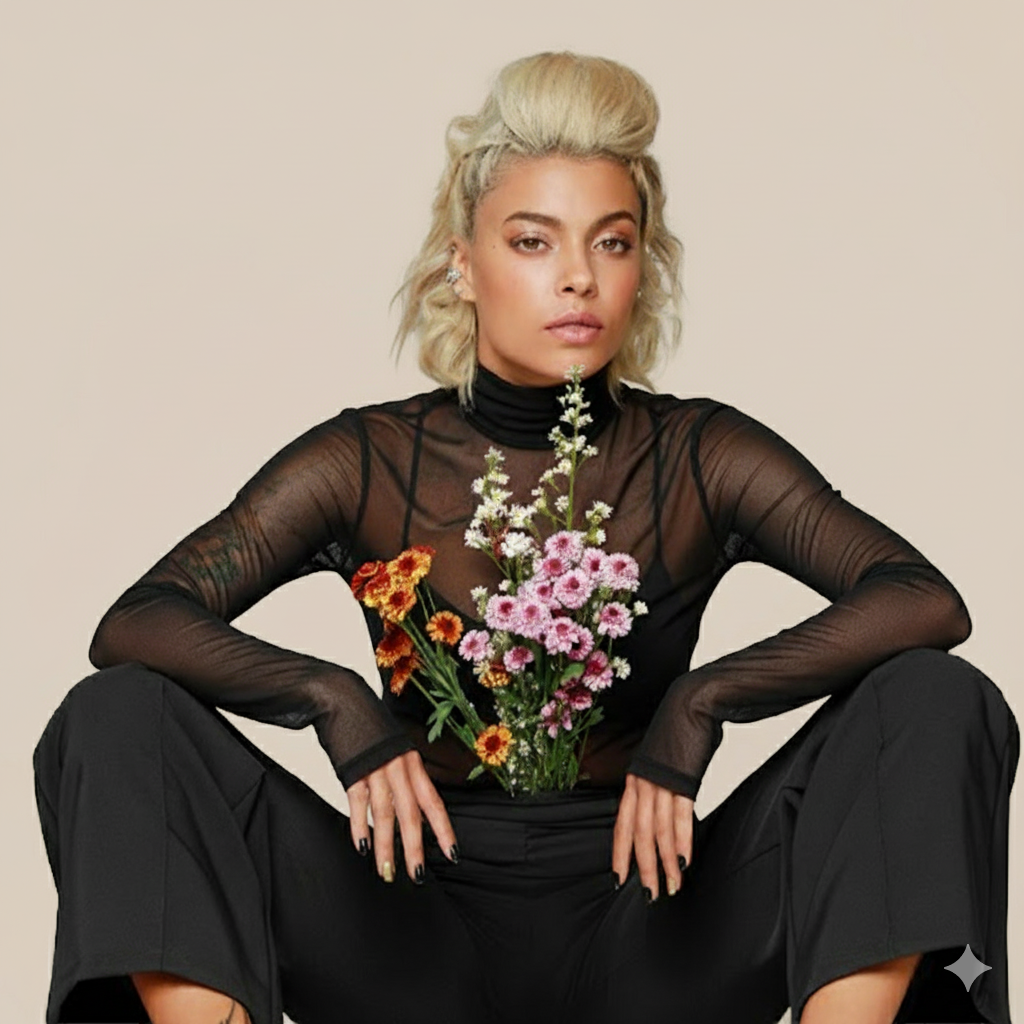 Camisa Manga Larga Mesh Sombra