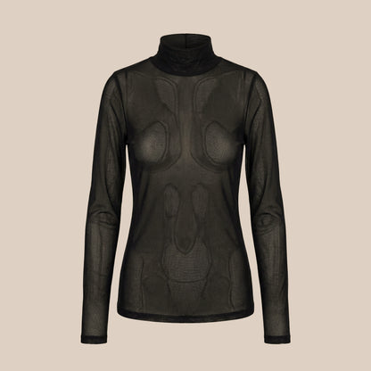 Camisa Manga Larga Mesh Sombra