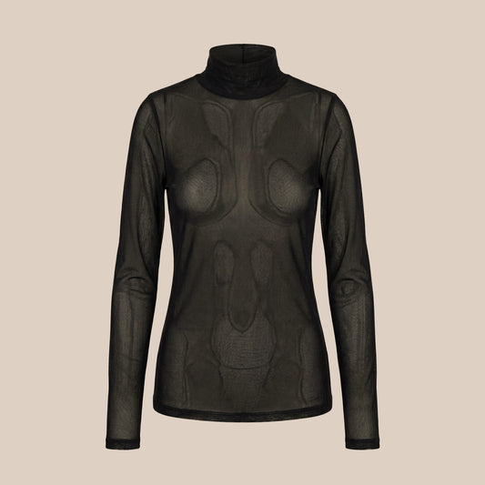 Camisa Manga Larga Mesh Sombra