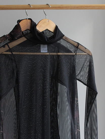 Camisa Manga Larga Mesh Sombra